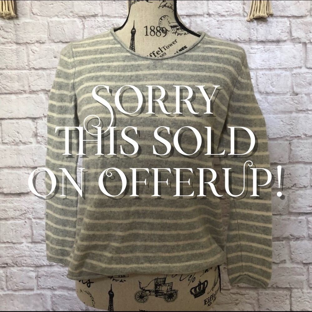 UNIQLO STRIPED CASHMERE SWEATER